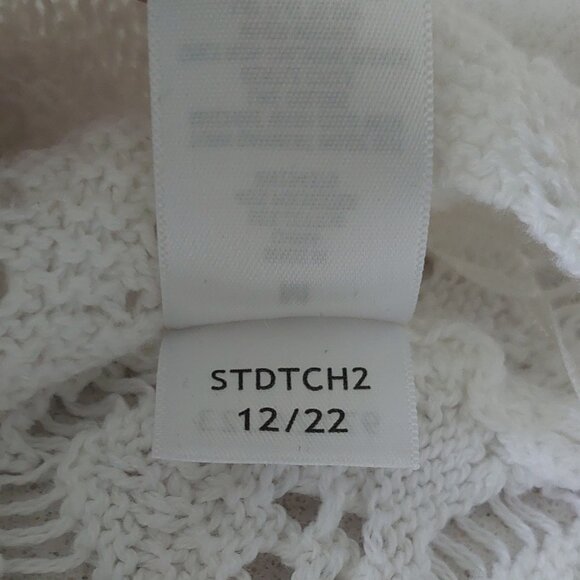 Aeropostale White Cropped Tie-Front Crop Top Women's Size M - Picture 11 of 11